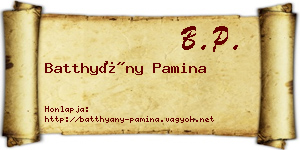Batthyány Pamina névjegykártya